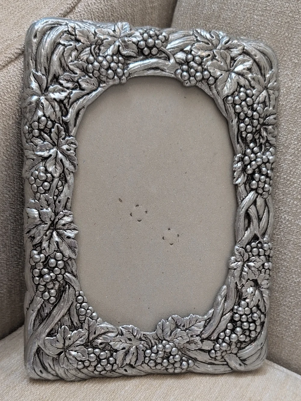 Arthur Court Ornate Silver Pewter Grape Vine Picture Frame Vintage 1990
